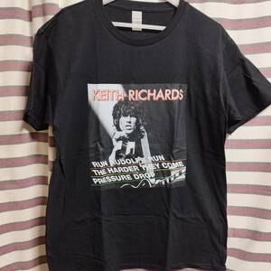 Keith Richards キースリチャーズ バンドTシャツ【Run Rudolph Run】ローリングストーンズ Rolling Stones　新品
