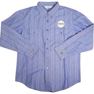 TENDERLOIN テンダーロイン T-STRIPE WORK SHT BD 長袖シャツ 青 Size 【XS】 【中古品-良い】 20812442