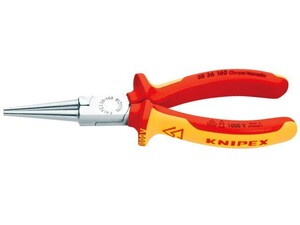 KNIPEX（クニペックス）3036-160 絶縁ロングノーズプライヤー丸口 160mm