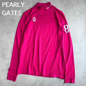 PEARLY GATES パーリーゲイツ　トップス　モックネック　長袖 XL LL 長袖Tシャツ ハイネック ロンT メンズ　トップス