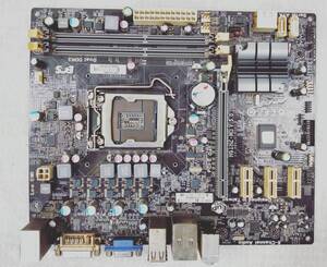 【中古パーツ】BIOS確認のみ、H61H2-M5 V:5.0 マザーボード ＩＯパネル LGA1155 ■MB2215