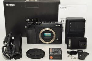 【極上品】 富士フイルム(FUJIFILM) ミラーレス一眼カメラ X-E3ブラック X-E3-B　#7406