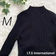 【ITS インターナショナル】 タイトニット (M) スリット ハイネック