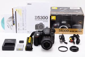 ニコン Nikon D5300 18-55mm レンズセット シャッターカウント 9,069枚 デジタルカメラ 売り切り