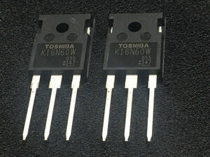 東芝　パワーMOSFET　TK16N60W　600V　15.8A　23個