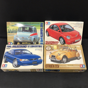 タミヤ 1/24 フォルクスワーゲン ニュービートル 他 シトローエン2CV 等 プラモデル ホビー 計4点 セット QG014-155