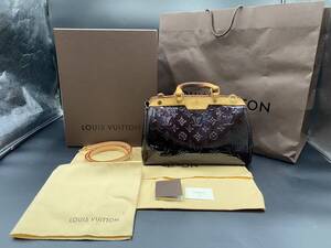 ★LOUIS VUITTON ハンドバッグ 2way ショルダーバッグ パープル モノグラムヴェルニ　箱ケース付き M91622