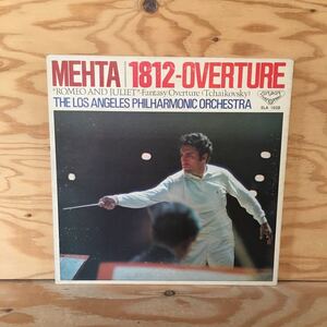 Y7FL4-210628 レア［LP レコード TCHAIKOVSKY MEHTA 1812-OVERTURE SLA 1028 33 1/3］チャイコフスキー 幻想序曲 ロメオとジュリエット