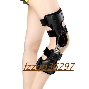 ヒンジ付き膝ブレースイモビライザー、膝サポート装具、角度調整可能、通気性素材、調整可能なイモビライザーブレース、膝骨折靭帯緩和