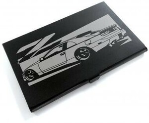 ブラックアルマイト「日産(NISSAN) フェアレディZ Z32」切り絵デザインのカードケース[CC-051]