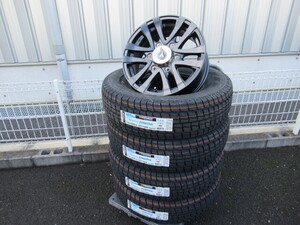 特価スタッドレスセット TECHNOPIA MUD-CLIFF 15x6 +44 6-139.7 MB HANKOOK WINTER RW06 195/80R15 E25 E26 NV350 キャラバン