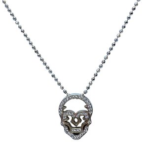 Justin Davis ジャスティンデイビス SNJ560 HOLLOW SKULL ホロウ スカル ネックレス アクセサリー 骸骨 ドクロ SV925 ジルコニア シルバー