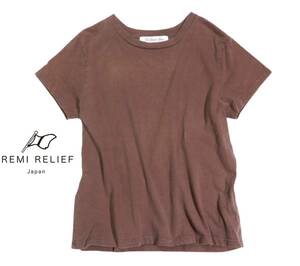 アパルトモン取り扱い レミレリーフ REMI RELIEF 製品染め Tシャツ カットソー Free