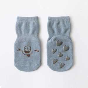 ☆ ブルー×ハート ☆ Sサイズ（10cm） ☆ キッズ ソックス 滑り止め sesocks04 ベビー 靴下 滑り止め ソックス キッズ くつ下