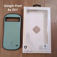 iFace GooglePixel8a向けソフトカバー　くすみグリーン