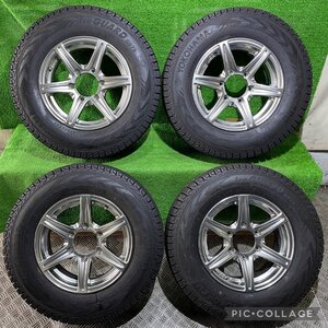 トヨタ ハイエース DW449 15インチ 6.0J +33 PCD139.7 6H【195/80R15】ice GUARD 2022年製 9分山 スタッドレスタイヤ付き4本セット！イボ付