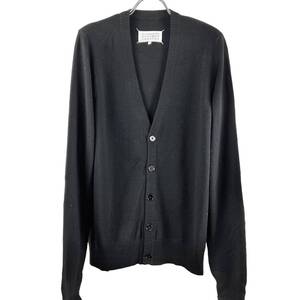 Maison Margiela (メゾン マルジェラ) Elbow Patched Wool Longsleeve Cardigan 15AW (black)