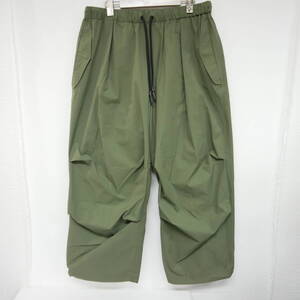 【1円】未使用 国内正規 UNTRACE アントレース 24AW _124 フライトパンツ イージーパンツ 定価41800円 OLIVE オリーブ 2