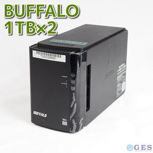 【13=SG1T-17/18】Buffalo HD-WLU3/R1 外付けHDD 1TB×2 RAID1 Seagate ST1000DM010 本体のみ【動作中古品/送料込み】