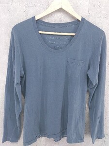 ◇ BEAMS ビームス 長袖 Tシャツ カットソー サイズL ブルー メンズ