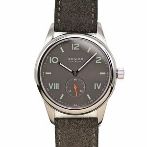 ノモス NOMOS クラブ 38 キャンパス ナイト 738 CL1A1BL238CP 手巻き メンズ 紳士用 男性用 腕時計 研磨仕上げ済み 中古