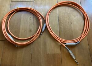 【ラインケーブル】CANARE（カナレ） PROFESSIONAL CABLE 3m GS06 ORANGE：２本セット