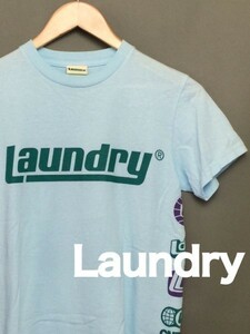 ランドリー laundry 半袖 Tシャツ 水色 XSサイズ メンズ ユニセックス&