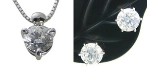 ダイヤモンド ネックレス ピアス 0.40ct Dカラー VS2クラス 3EXカット 0.8ctup Dカラー VSクラス 3EXカット GIA