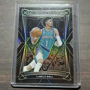 LaMelo Ball Green Electric Etch /25 Parallel 2023-24 Panini Obsidian Basketball NBA