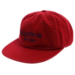 SUPREME シュプリーム 18SS Twill Classic Logo 6-Panel Cap クラシック ロゴキャップ レッド