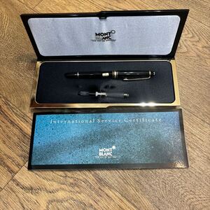 【美品】K14刻印　モンブラン MONTBLANC 万年筆 筆記用具 ブラック