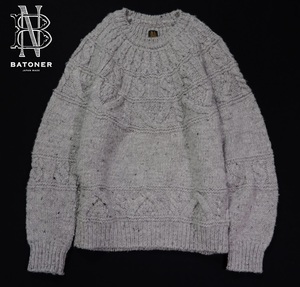 バトナー BATONER スプレッドアランクルーネック プルオーバー SPREAD ALAN CREW NECK 1