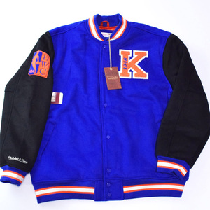 訳未使用 Mitchell&Ness ミッチェル&ネス NBA ニューヨーク ニックス チーム レガシー バーシティ ジャケット XL