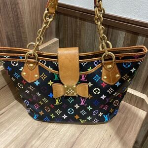 LOUIS VUITTON ルイヴィトン マルチカラー アニーGM トートバッグ ショルダーバッグ ハンドバッグ 肩掛け おしゃれ レディース