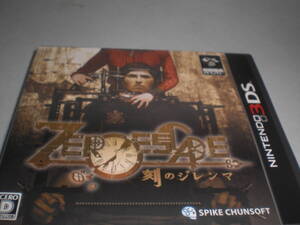 3DS　ZERO ESCAPE 刻のジレンマ　操作ガイド有