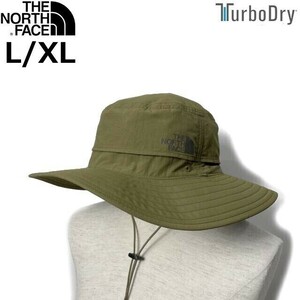 1円～!売切!【正規新品】THE NORTH FACE◆HORIZON BREEZE BRIMMER HAT ハット 帽子 US限定 軽量 TurboDry 男女兼用(L/XL)カーキ 180623-5