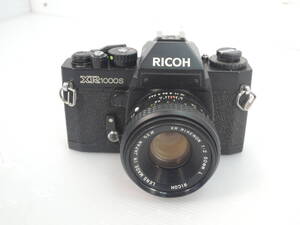 △現状品 RICOH リコー 一眼レフ フィルムカメラ XR1000S 動作未確認 XR RIKENON 1:2 50mm L 52Φ レンズ付き/管理1058A12-01260001