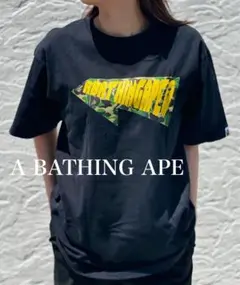 A BATHING APE エイプ　ベイプ　迷彩　ロゴTシャツ　半袖