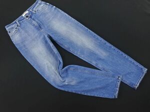 LOWRYS FARM ローリーズファーム USED加工 テーパード デニムパンツ sizeM/青 ■■ ☆ eba6 レディース