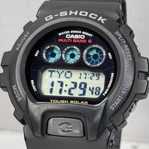 極美品 CASIO G-SHOCK GW-6900-1JF タフソーラー 電波受信 電波ソーラー マルチバンド6 デジタル ブラック 三つ目 オリジンモデル