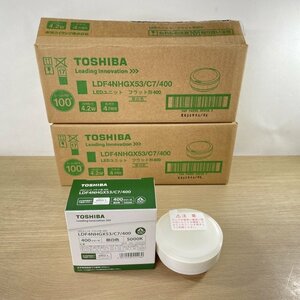 (9個セット)LDF4NHGX53/C7/400 LEDユニット フラット形 400 昼白色 東芝 【未使用 開封品】 ■K0045464