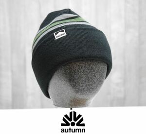 【新品:送料無料】23 AUTUMN BOLD STRIPE BEANIE - BLACK オータム ニット帽 スノーボード 帽子