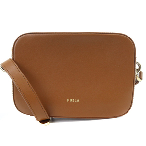 フルラ FURLA BLOCK MINI ショルダーバッグ ロゴ 茶色 ブラウン /SR3 レディース