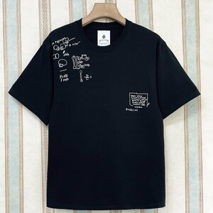 個性 定価2万 FRANKLIN MUSK・アメリカ・ニューヨーク発 半袖Tシャツ 快適 通気 ソフト 手描き風 英字 人気 トップス 夏服 サイズ4