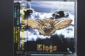 帯付 廃盤☆ KINGS / キングス ■95年盤 9曲収録 CD 1st アルバム 青木秀一,ルーク篁（聖飢魔II）,沢田大司,宮脇JOE和史 POCH-1539 美品!!