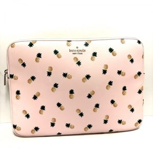 ケイトスペード Kate spade K7273 ステイシー パイナップルプリント ラップトップケース PVC(塩化ビニール) ピンク×グリーン×マルチ