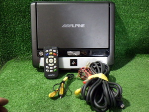 N225-9　アルパイン　PCX-R3300B　10.2インチ　プラズマクラスター付フリップダウンモニター　リモコンセット　手渡し不可商品