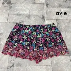 avie ショートパンツ ショーツ 花柄 総柄 裏地あり レディース