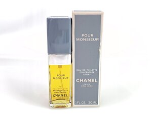 未使用　シャネル　CHANEL　POUR MONSIEUR　プールムッシュウ　オードトワレ　コンサントレ　スプレー　30ml　YK-7429