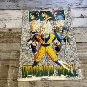 Q385 鳥山明　ドラゴンボール　ビジュアルアートポスター プラスチック ビッグ下敷き サイン　当時物　原画風　未使用　希少　ドランクス